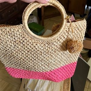 Vineyard Vines Neon Dipped Beach Tote